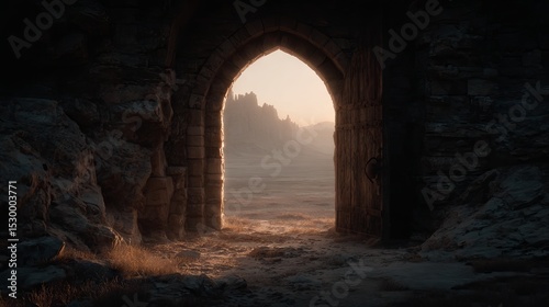 Medieval Dungeon Entrance