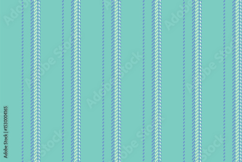 Children pattern texture vector, product lines textile background. Lovely vertical seamless fabric stripe in teal and blue colors.