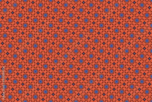 Seamless Symmetric Graphic Design Luxury Geometric Shape Perspective Decoration Art Textile Fashion Endless Visual Wallpaper Cloth Tile Fabric Template Texture Background Interior Digital Pattern.
