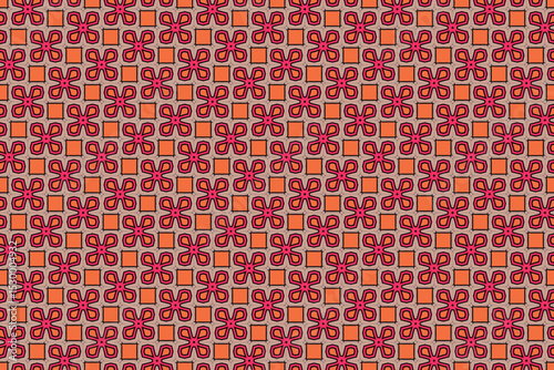 Seamless Symmetric Graphic Design Luxury Geometric Shape Perspective Decoration Art Textile Fashion Endless Visual Wallpaper Cloth Tile Fabric Template Texture Background Interior Digital Pattern.