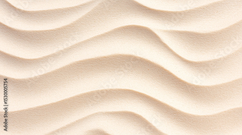Wave patterned sand texture for zen garden, earthy design, or summer beach theme