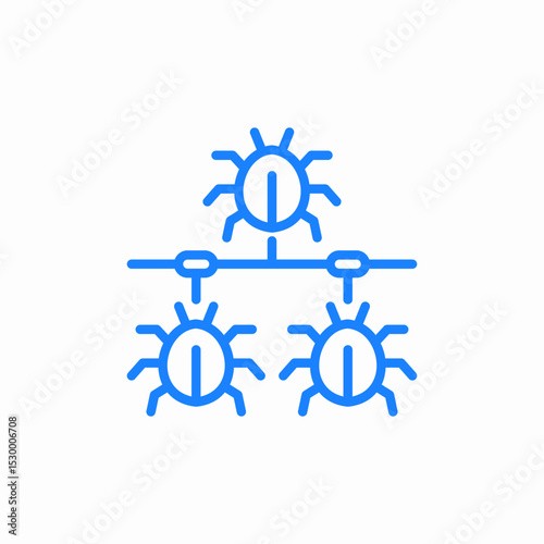 virus network icon sign vector