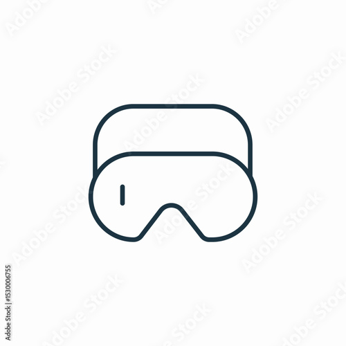 vr glass icon sign vector