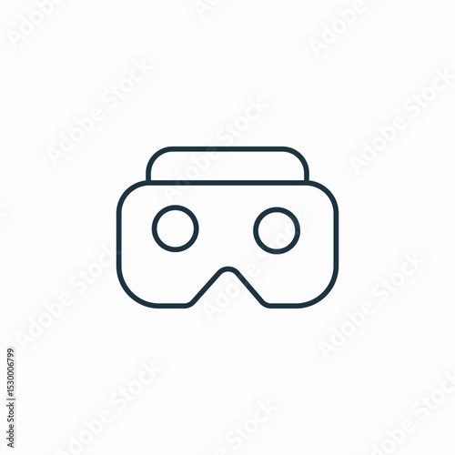 vr headset icon sign vector