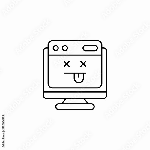 website broken icon sign vector