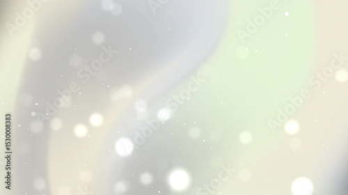 Blurred light green and white background with bokeh.