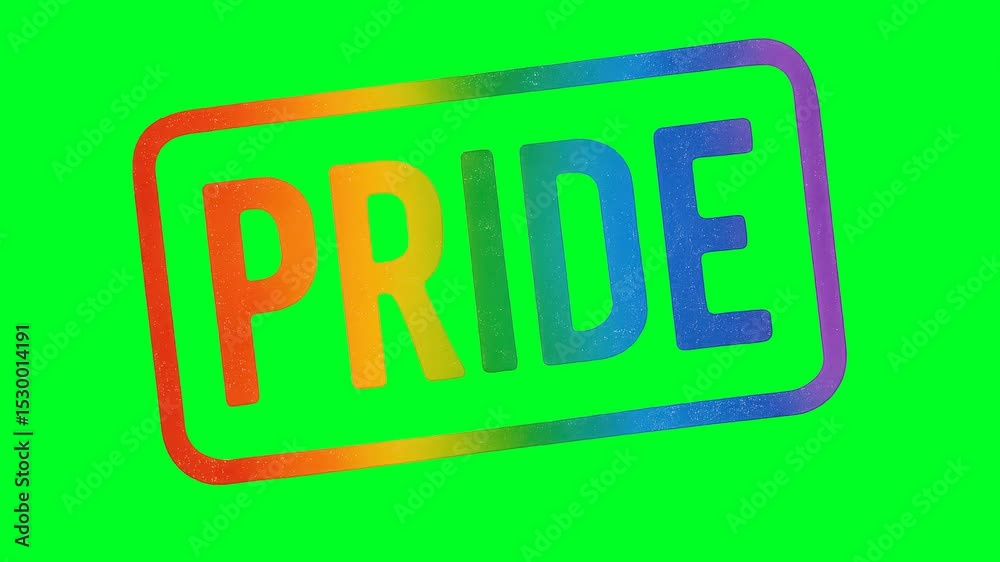 Scaling Rainbow Pride Stamp on Transparent Background Scaling Rainbow Pride Stamp on Transparent Background