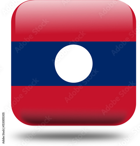Laos Flag – 3D Square Icon Style with Drop Shadow, High Resolution PNG Free Download Laos Flag – 3D Square Icon Style with Drop Shadow, High Resolution PNG - GFXLoad