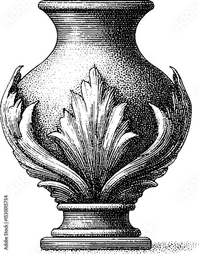 Elegant art nouveau glass vase with sinuous floral curves for decor inspiration
