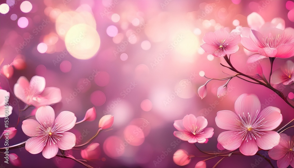floral pink bokeh background abstract pink background illustration floral pink bokeh background abstract pink background illustration