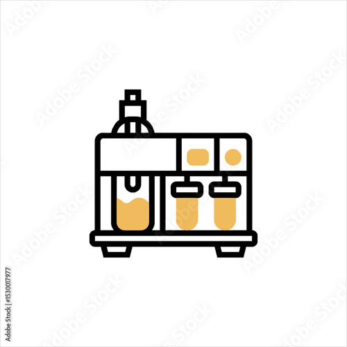 Laboratory equipment analyzes liquid samples in a research setting, ensuring accurate results with precision and scientific rigor.