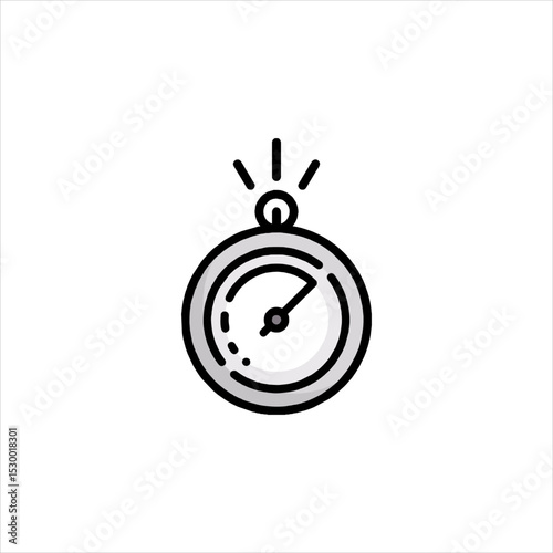 Stopwatch ticking quickly, symbolizing urgency and time pressure in a business context, conveying a sense of efficiency and deadline, creating a feeling of stress.