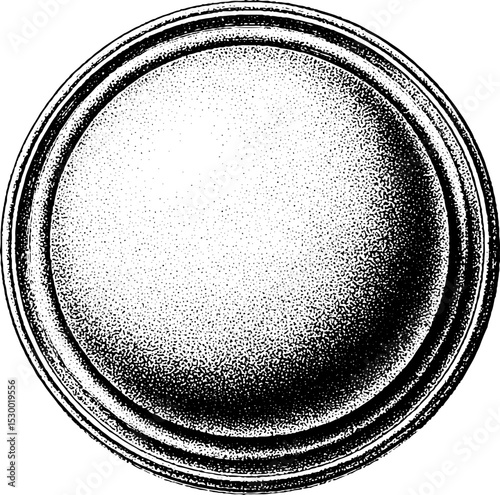 Circular fine sandpaper texture with uniform grit pattern for industrial design