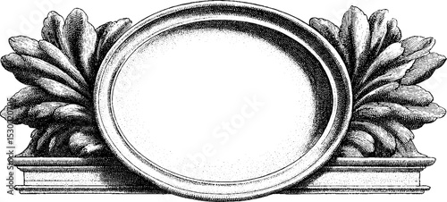 Ornate gilded oval mirror with floral frame design for tattoos or decor