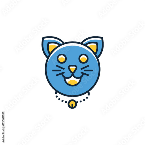 Butterfly-Shaped Cat: An elegant and artistic feline icon.