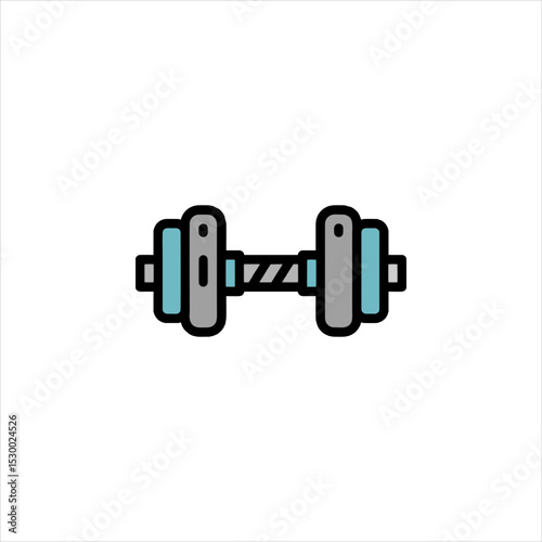 dumbbell weights on a white background