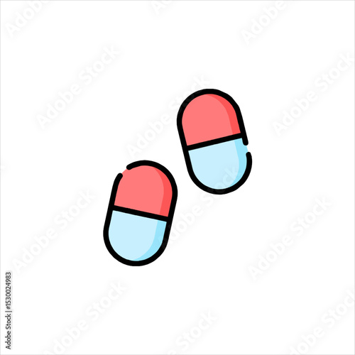 red and white pills