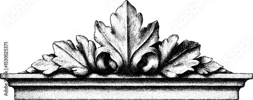 Ornate wooden mirror frame with intricate floral carving design for decorative arts and crafts