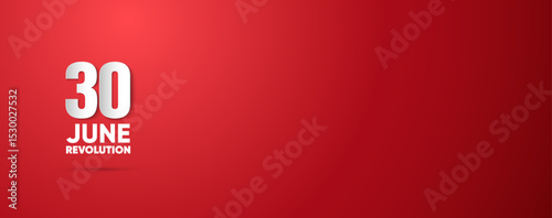 June 30 revolution, Banner for the Egyptian Revolution - red background