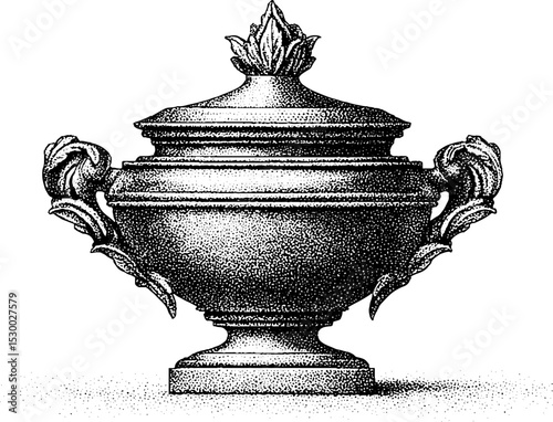 Elegant rococo silver sugar bowl with floral relief design for classic decor