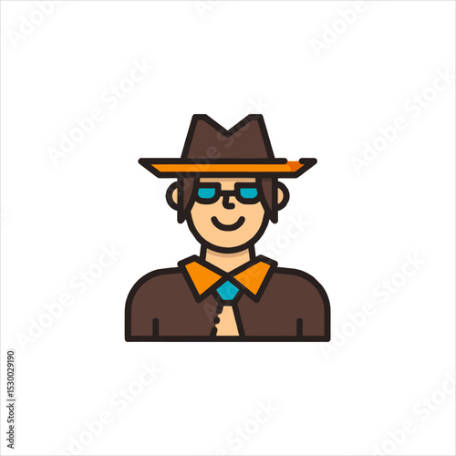 funny cartoon cowboy