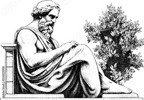 Zeus on throne: majestic deity in ancient greek mythology art