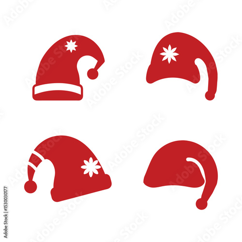 vector illustration of santa hat