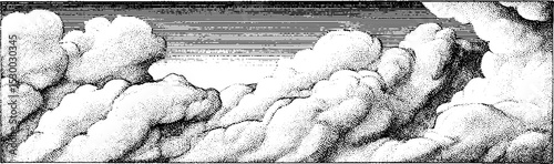 Stratus layer with subtle horizontal texture for atmospheric designs and backgrounds