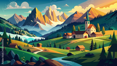 In the Italian Dolomites, Santa Maddalena’s beautiful landscape enchants with light and silence. Evergreen forests, sharp silhouettes, and pastoral life weave a story rich with color and peace.

