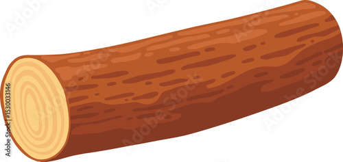 Cartoon stacked trunk. Wooden trunk cutting tree timbers materials, cut wood log lumber piece logging trees stump board hardwood construction material neat vector illustration of trunk lumber