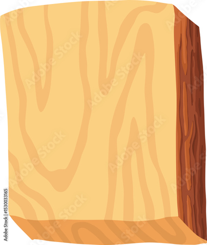 Cartoon stacked trunk. Wooden trunk cutting tree timbers materials, cut wood log lumber piece logging trees stump board hardwood construction material neat vector illustration of trunk lumber