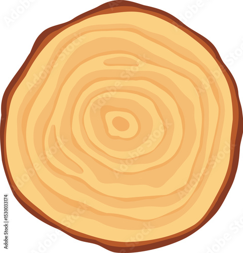 Cartoon stacked trunk. Wooden trunk cutting tree timbers materials, cut wood log lumber piece logging trees stump board hardwood construction material neat vector illustration of trunk lumber