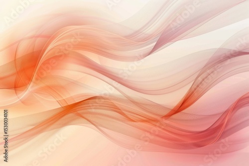 Abstract peach wave background design