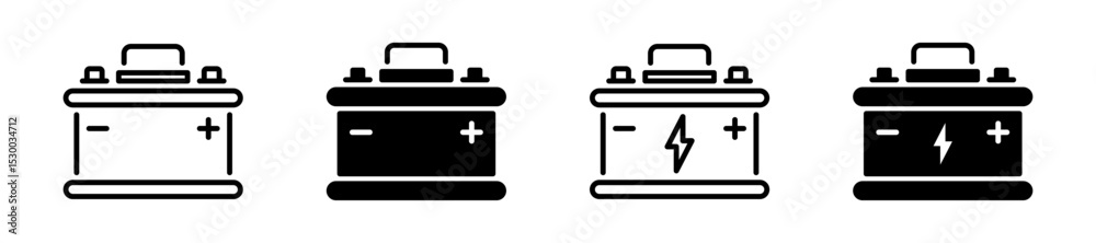 Car accumulator icons. Car battery icons set. Car power battery icons. EPS 10 Car accumulator icons. Car battery icons set. Car power battery icons. EPS 10