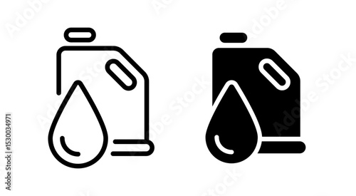 Fuel canister icon. Car fuel vector icon set. Fuel icon set. Gas station icons. EPS 10