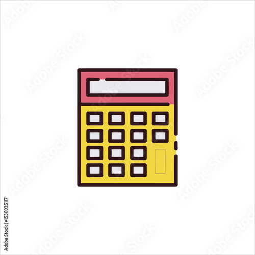 calculator isolated on white background