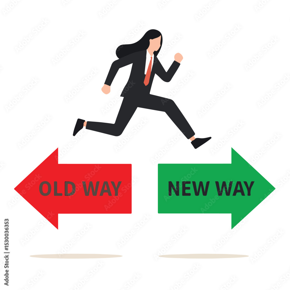 Fototapeta premium vector manager to new path from old path