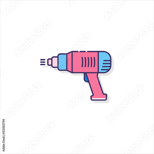 electric drill isolated on white