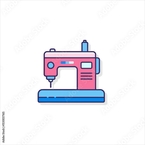 sewing machine vector illustration