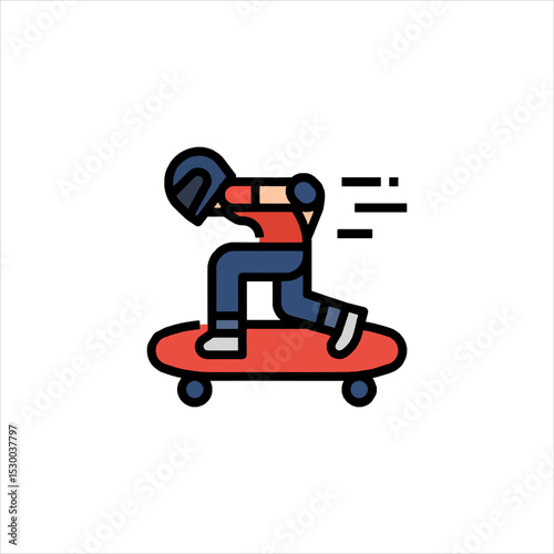 vector illustration of a running man