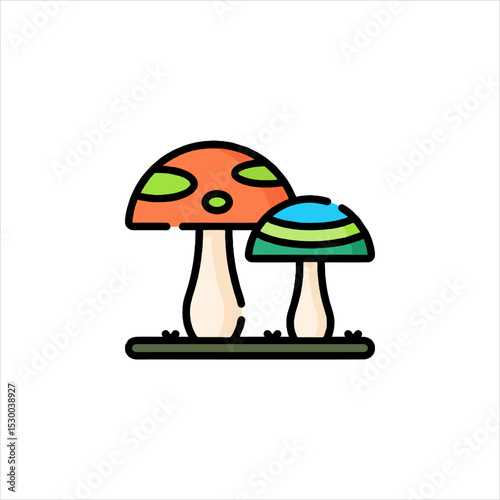 mushroom in the grass