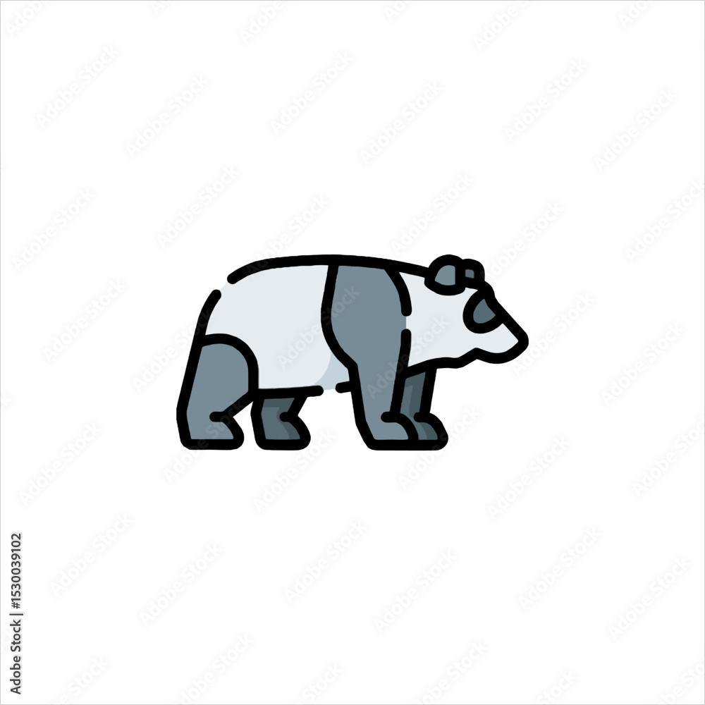 Fototapeta premium polar bear vector