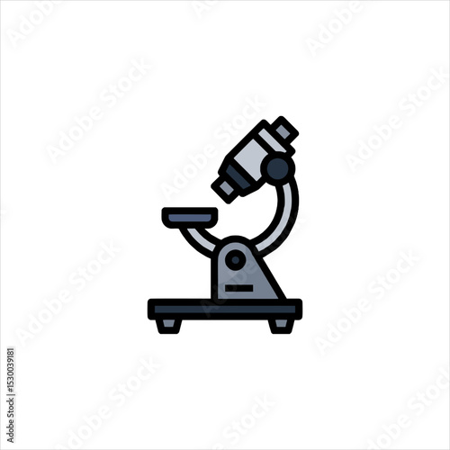 microscope isolated on white background
