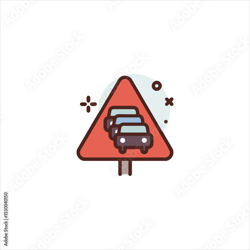 traffic sign on a white background