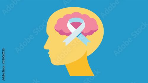 Wearing a Brain Awareness Ribbon honors those who have lost their lives to brain tumors which can develop in the brain or spinal cord and affect brain function and overall health.. Vector illustration
