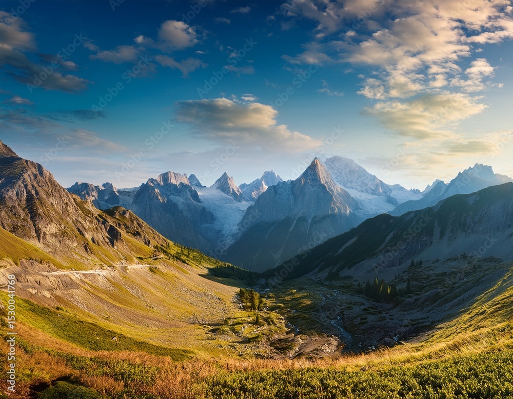 Fototapeta premium panoramic view of the mountains