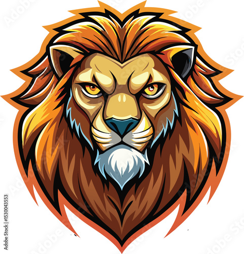 Majestic Lion Mascot for Sports Teams and Gaming