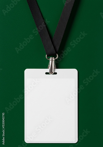 Blank ID Card with Lanyard