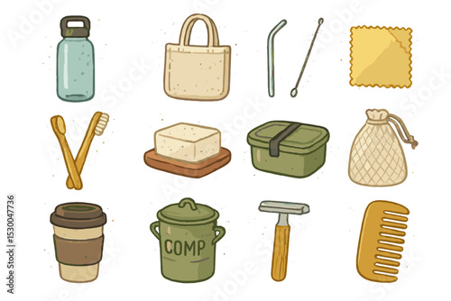Eco-friendly zero waste products for sustainable lifestyle