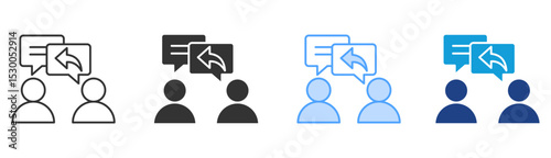 Response Icon Set Multiple Style Collection